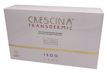TRATTAMENTO COMPLETO CRESCINA TRANSDERMIC RI-CRESCITA 1300 UOMO 10+10 FIALE DA 3,5 ML - Farmafamily.it