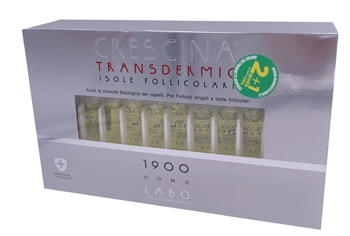 TRATTAMENTO COMPLETO CRESCINA TRANSDERMIC ISOLE FOLLICOLARI 1900 UOMO 10+10 FIALE DA 3,5 ML - Farmafamily.it