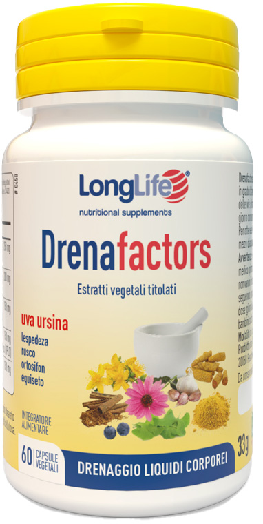 LONGLIFE DRENAFACTORS 60 CAPSULE - Farmafamily.it