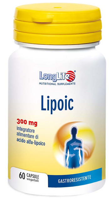 LONGLIFE LIPOIC 300 MG 60 CAPSULE VEGETALI DA 500 MG - Farmafamily.it