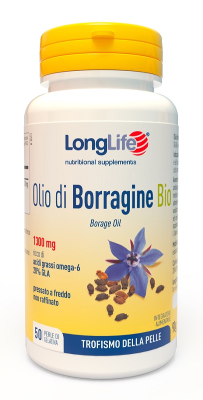 LONGLIFE OLIO BORRAGINE BIO 50 PERLE IN GELATINA - Farmafamily.it
