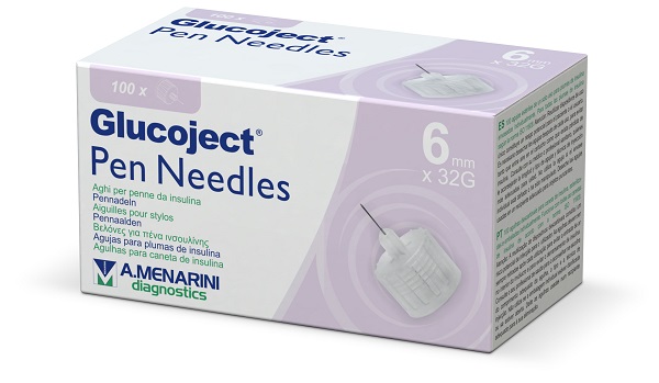 AGO PER PENNA DA INSULINA GLUCOJECT 6 MM GAUGE 32 100 PEZZI - Farmafamily.it