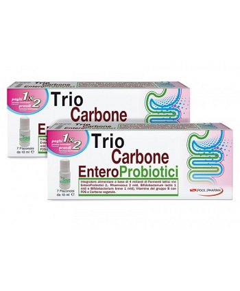 TRIOCARBONE ENTEROPROBIOTICI 7 FLACONCINI X 10 ML - Farmafamily.it