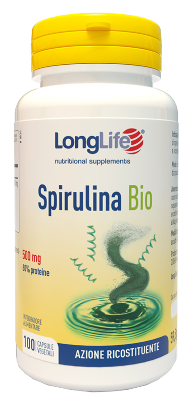 LONGLIFE SPIRULINA BIO 500 MG 100 CAPSULE VEGETALI - Farmafamily.it