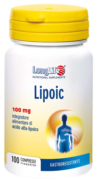 LONGLIFE LIPOIC 100 MG 100 CAPSULE RIVESTITE DA 400 MG - Farmafamily.it