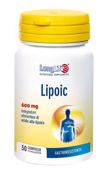 LONGLIFE LIPOIC 600 MG 30 COMPRESSE RIVESTITE DA 870 MG - Farmafamily.it