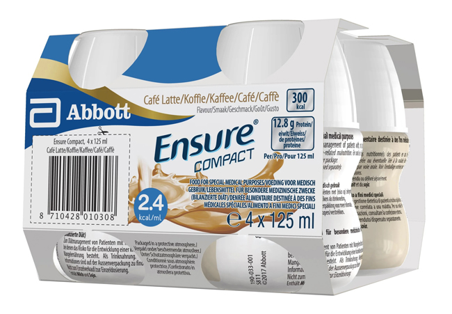 ENSURE COMPACT CAFFE 4 BOTTIGLIE DA 125 ML - Farmafamily.it