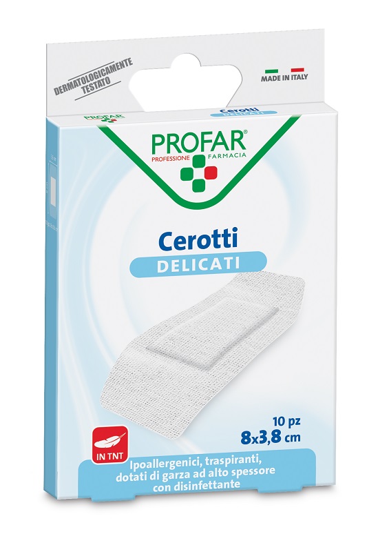 CEROTTO TESSUTO NON TESSUTO DELICATO SUPER 8X3,8 CM 10 PEZZI PROFAR - Farmafamily.it