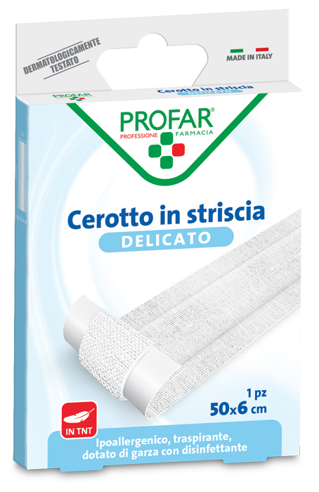 CEROTTO TESSUTO NON TESSUTO DELICATO 1 STRISCIA 50X6 CM PROFAR - Farmafamily.it
