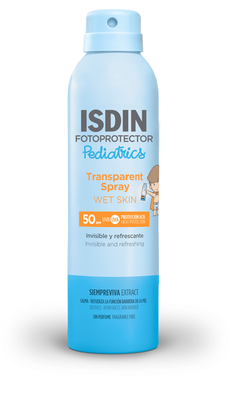 TRANSPARENT SPRAY WET SKIN PEDIATRICS SPF50 250 ML - Farmafamily.it