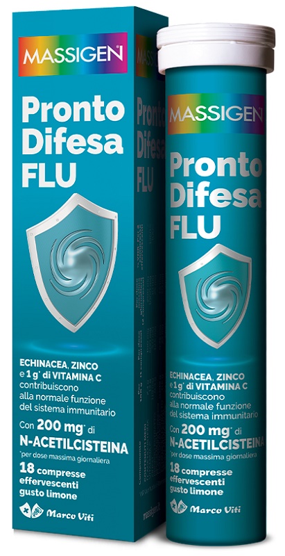 MASSIGEN PRONTO DIFESA FLU 18 COMPRESSE EFFERVESCENTI - Farmafamily.it