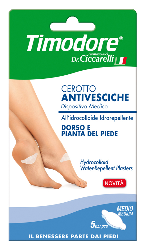 TIMODORE CEROTTO ANTIVESCICHE DORSO E PIANTA PIEDE 5 PEZZI - Farmafamily.it