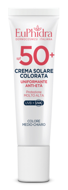EUPHIDRA KALEIDO CREMA COLORATA MEDIO-CHIARO VISO SPF50+ 30 ML - Farmafamily.it