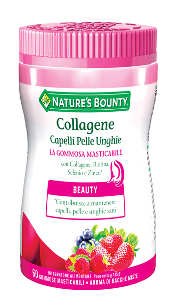 COLLAGENE CAPELLI PELLE UNGHIE 60 GOMMOSE MASTICABILI - Farmafamily.it