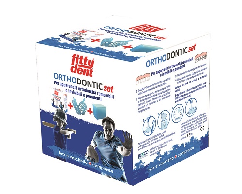 PLAKKONTROL FITTYDENT ORTHODONTIC SET VASCHETTA + COMPRESSE PULIZIA APPARECCHI ORTODONTICI - Farmafamily.it