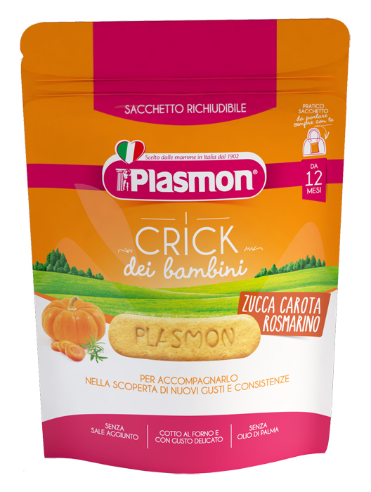 PLASMON CRICK ZUCCA/CARORA/ROSMARINO 100 G - Farmafamily.it