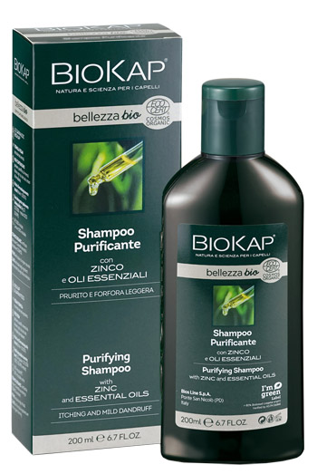BIOKAP BELLEZZA BIO SHAMPOO PURIFICANTE COSMOS ECOCERT 200 ML - Farmafamily.it