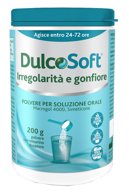 DULCOSOFT IRREGOLARITA' E GONFIORE POLVERE SOLUBILE 200 G - Farmafamily.it