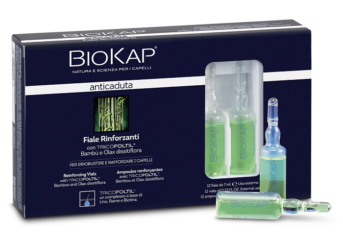 BIOKAP FIALE RINFORZANTI ANTICADUTA CON TRICOLTIL 12 PEZZI DA 7 ML NEW - Farmafamily.it