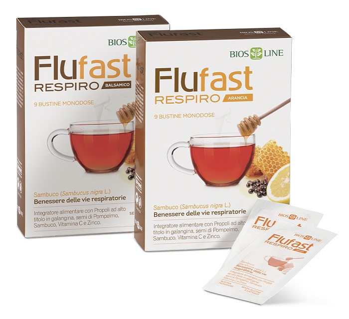 APIX PROPOLI FLUFAST RESPIRO ARANCIA 9 BUSTE BIOSLINE - Farmafamily.it