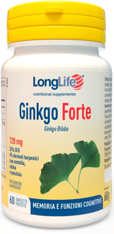 LONGLIFE GINKGO FORTE 60 TAVOLETTE - Farmafamily.it