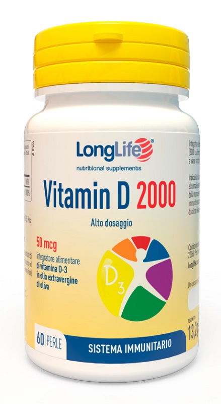 LONGLIFE VITAMIN D 2000 UI 60 PERLE - Farmafamily.it