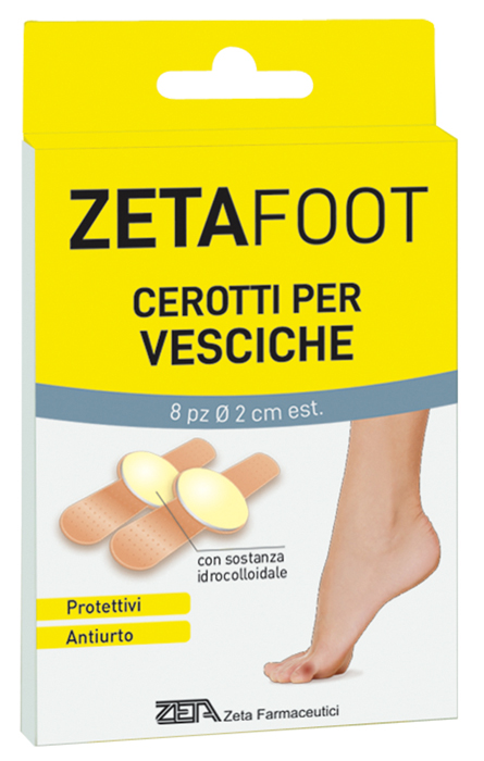 ZETAFOOT CEROTTO IDROCOLLOIDALE VESCICHE 8 PEZZI - Farmafamily.it