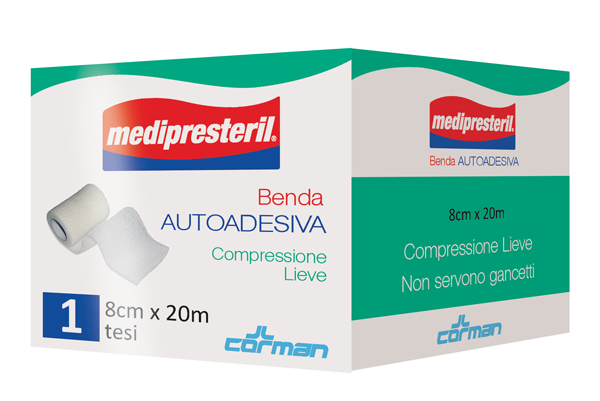 MEDIPRESTERIL BENDA AUTOADESIVA 8X2000 CM 1 PEZZO - Farmafamily.it