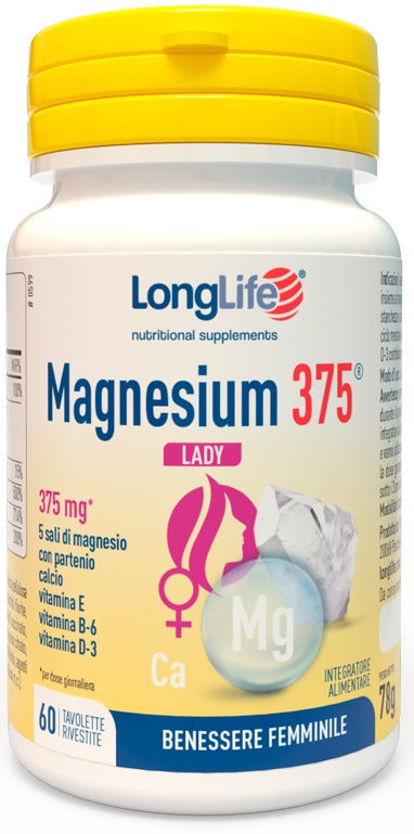 LONGLIFE MAGNESIUM 375 LADY 60 TAVOLETTE - Farmafamily.it