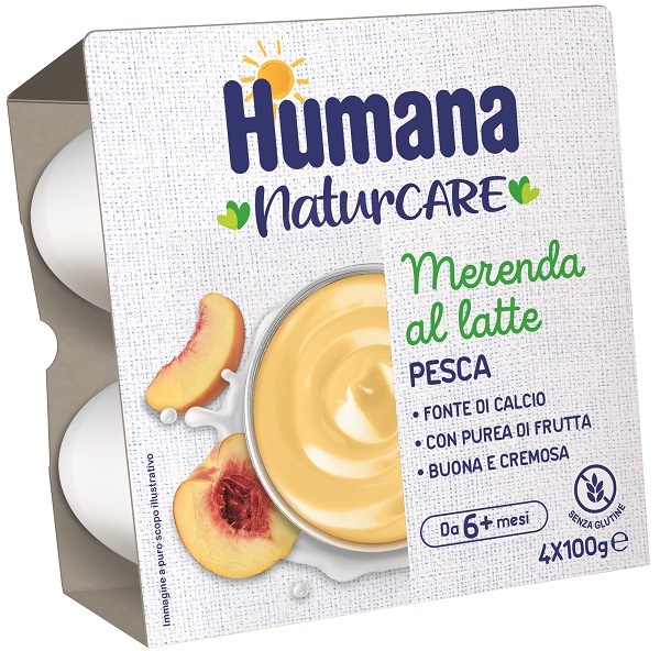 HUMANA MERENDA PESCA 4 PEZZI DA 100 G - Farmafamily.it