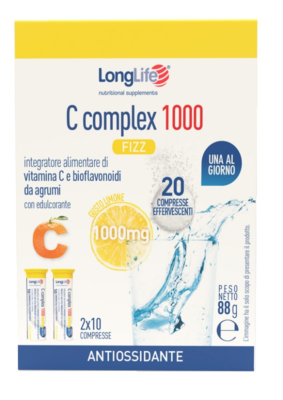 LONGLIFE C COMPLEX 1000 FIZZ 20 COMPRESSE EFFERVESCENTI - Farmafamily.it