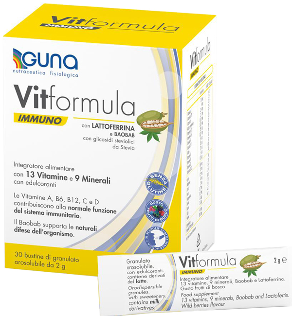 VITFORMULA IMMUNO 30 STICK DA 2 G - Farmafamily.it