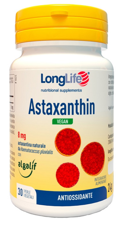 LONGLIFE ASTAXANTHIN VEGAN 30 PERLE - Farmafamily.it