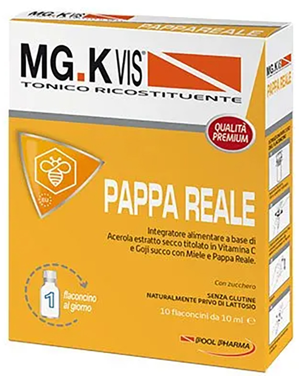 MGK VIS TONICO RICOSTITUENTE PAPPA REALE 10 FLACONCINI DA 10 ML - Farmafamily.it