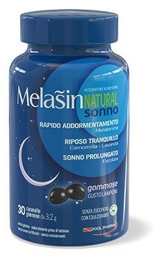MELASIN NATURAL SONNO 1MG 30 CARAMELLE GOMMOSE GUSTO LAMPONE - Farmafamily.it