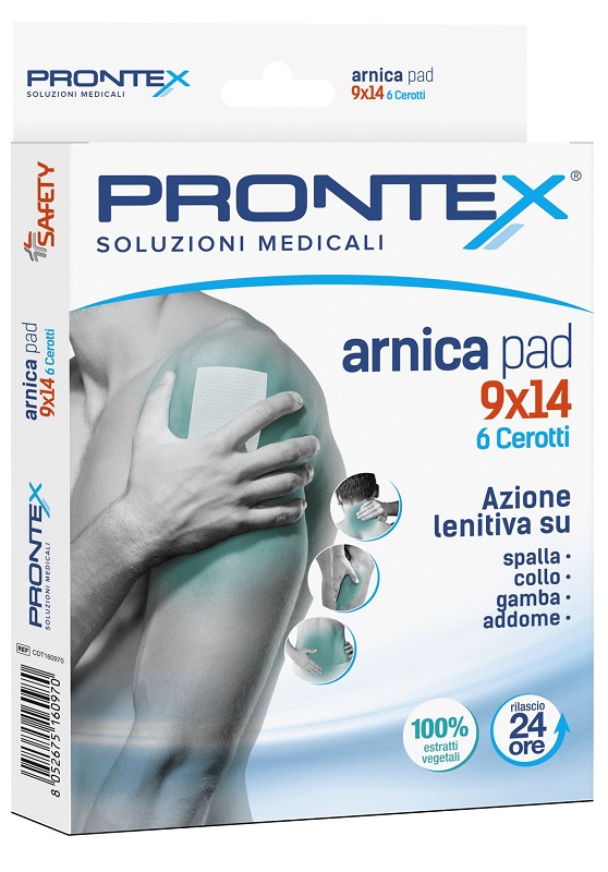 CEROTTO PRONTEX ARNICA PAD 9 X 14 6 PEZZI - Farmafamily.it
