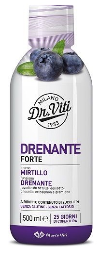 DR VITI DRENANTE FORTE MIRTILLO 500 ML SENZA ZUCCHERI - Farmafamily.it