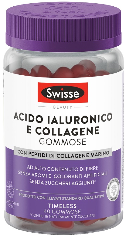 SWISSE ACIDO IALURONICO & COLLAGENE 40 GOMMOSE - Farmafamily.it