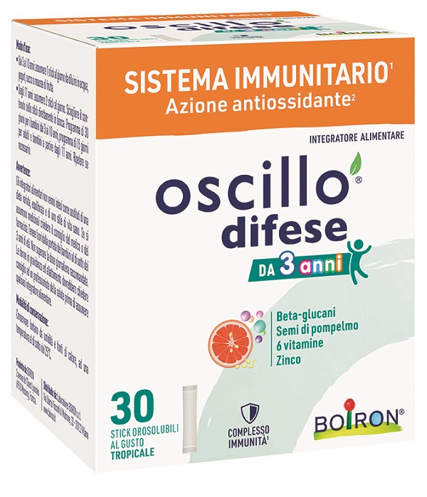 OSCILLO DIFESE 3+ 30 STICK OROSOLUBILI - Farmafamily.it