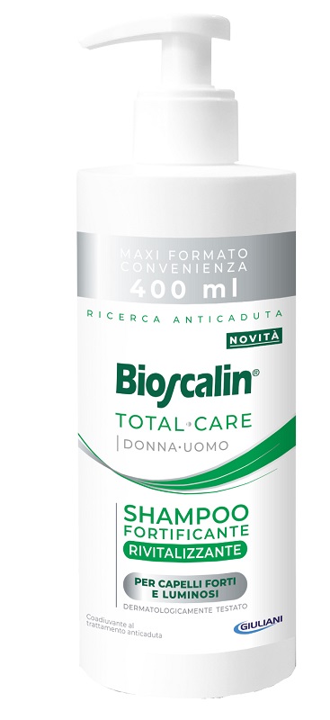 BIOSCALIN TOTAL CARE SHAMPOO FORTIFICANTE RIVITALIZZANTE 400 ML - Farmafamily.it