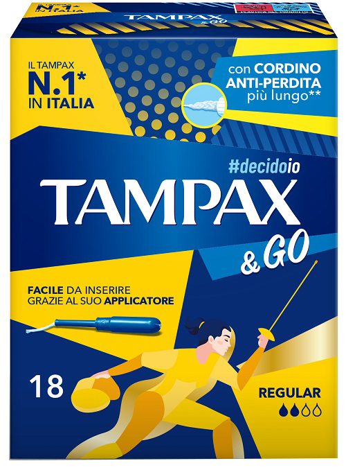 TAMPAX &GO REGULAR 18 PEZZI - Farmafamily.it