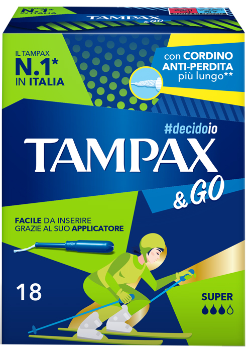 TAMPAX &GO SUPER 18 PEZZI - Farmafamily.it