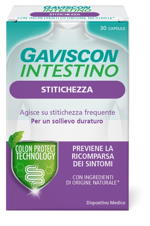GAVISCON INTESTINO STITICHEZZA 30 CAPSULE - Farmafamily.it