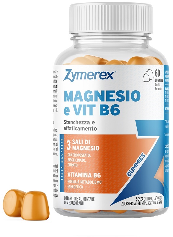 ZYMEREX MAGNESIO E VIT B6 60 GUMMIES - Farmafamily.it