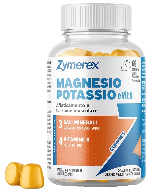 ZYMEREX MAGNESIO POTASSIO E VIT B 60 GUMMIES - Farmafamily.it