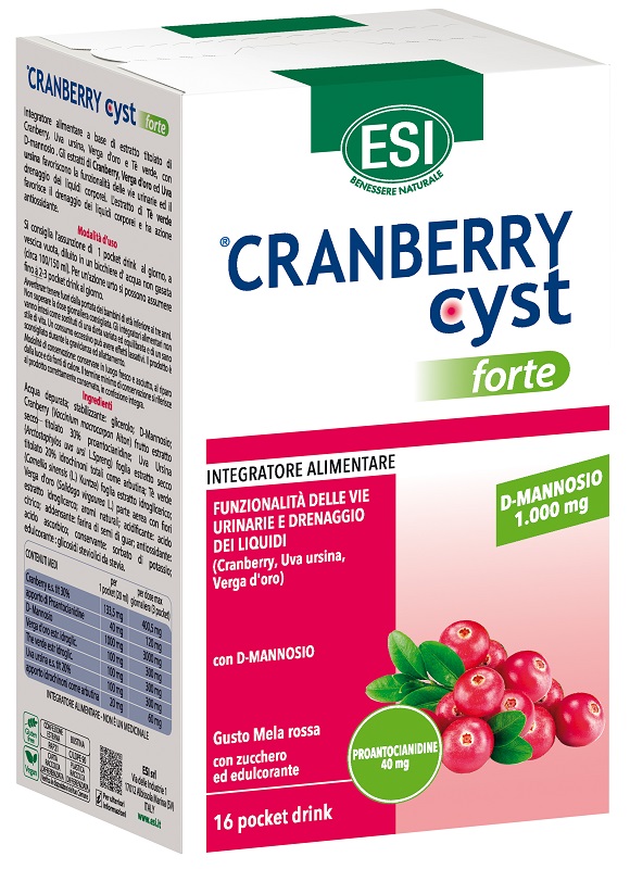 ESI CRANBERRY CYST FORTE 16 POCKET DRINK - Farmafamily.it