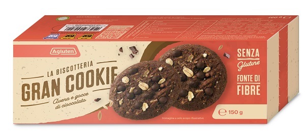 AGLUTEN GRAN COOKIE AVENA GOCCE DI CIOCCOLATO 150 G - Farmafamily.it