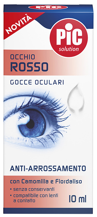 PIC GOCCE OCULARI OCCHIO ROSSO 10 ML - Farmafamily.it
