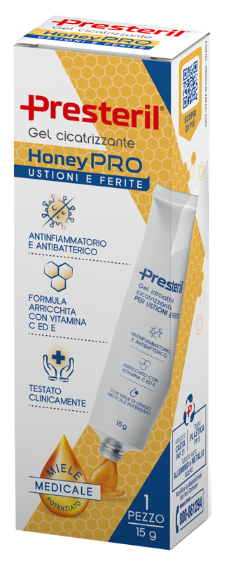 GEL IDROATTIVO CICATRIZZANTE PRESTERIL HONEYPRO 15 G - Farmafamily.it