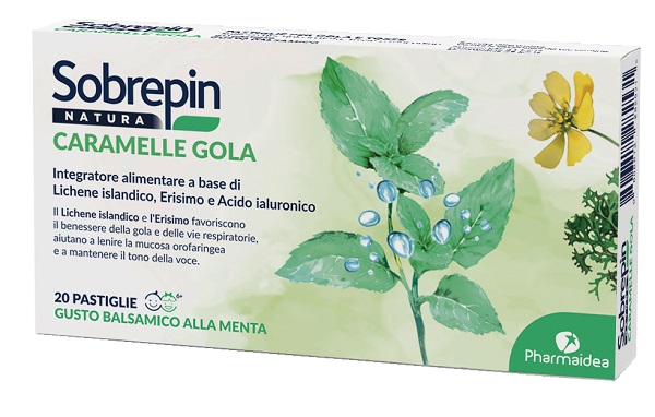 SOBREPIN NATURA CARAMELLE GOLA 20 PASTIGLIE - Farmafamily.it